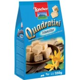 Loacker вафли Quadratini Vanilla, 250 гр